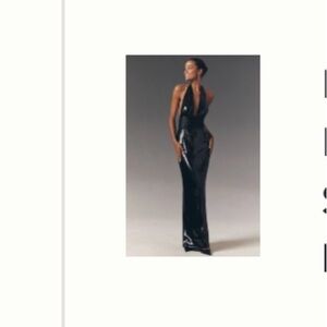 Elegant Black Sequin Gown